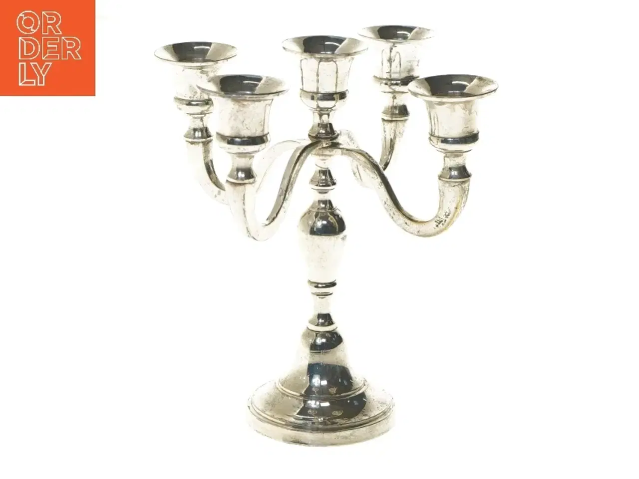 Billede 1 - Femarmet lysestage (str. 17x18 cm)