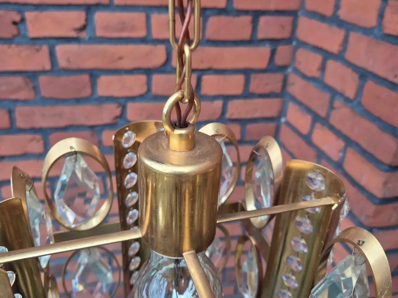 Billede 5 - Fin retropendel med prismer i klart glas