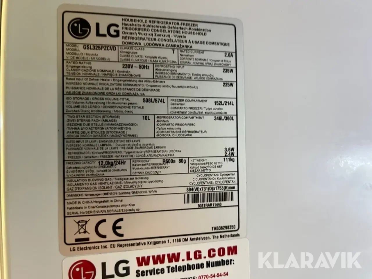 Billede 11 - Amerikaner køleskab LG GSL325PZCVD