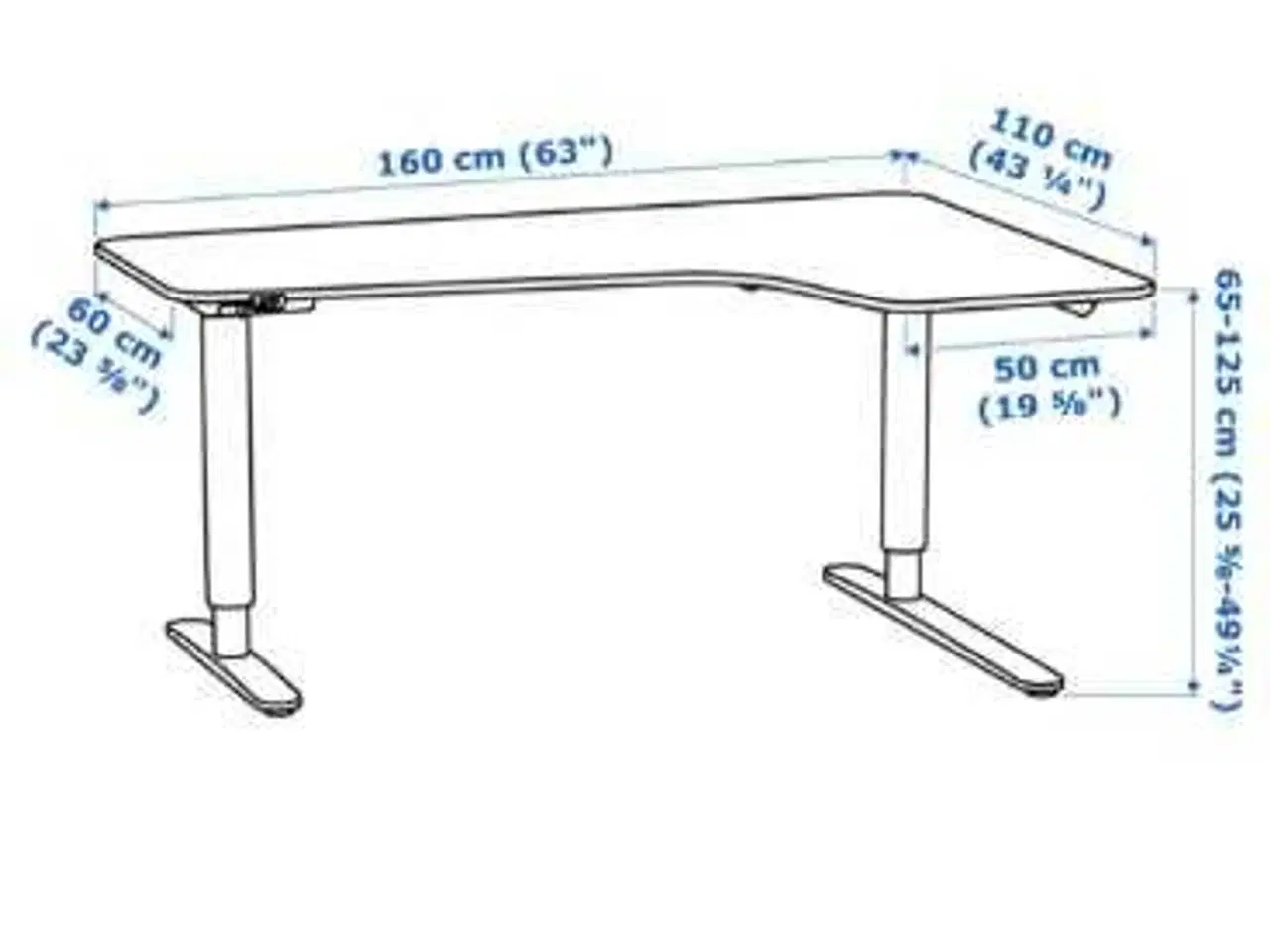Billede 2 - Gratis Ikea Bekant skrivebord 