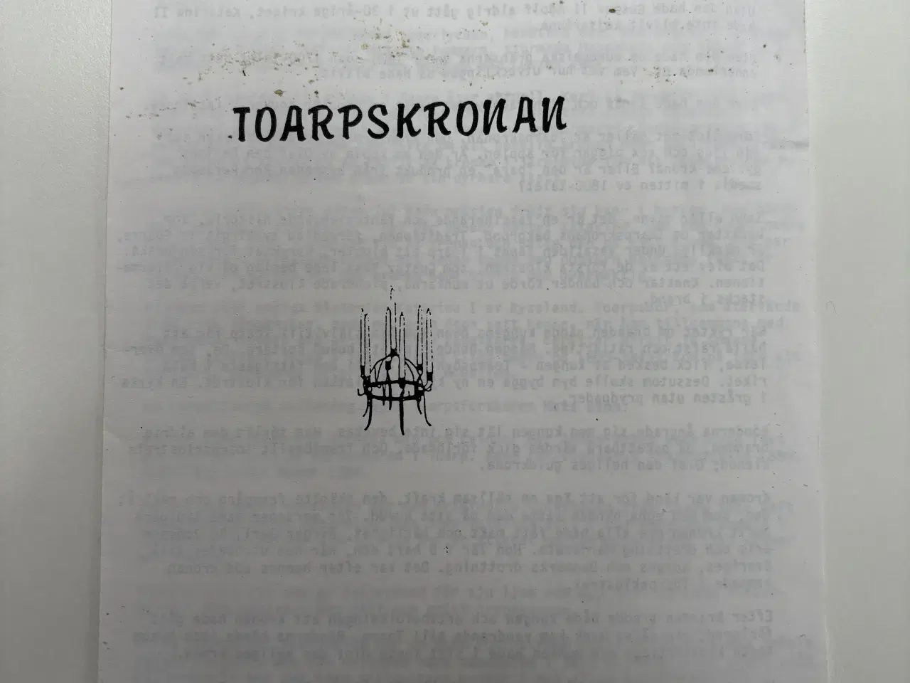 Billede 4 - Traditionel svensk Toarpskrona