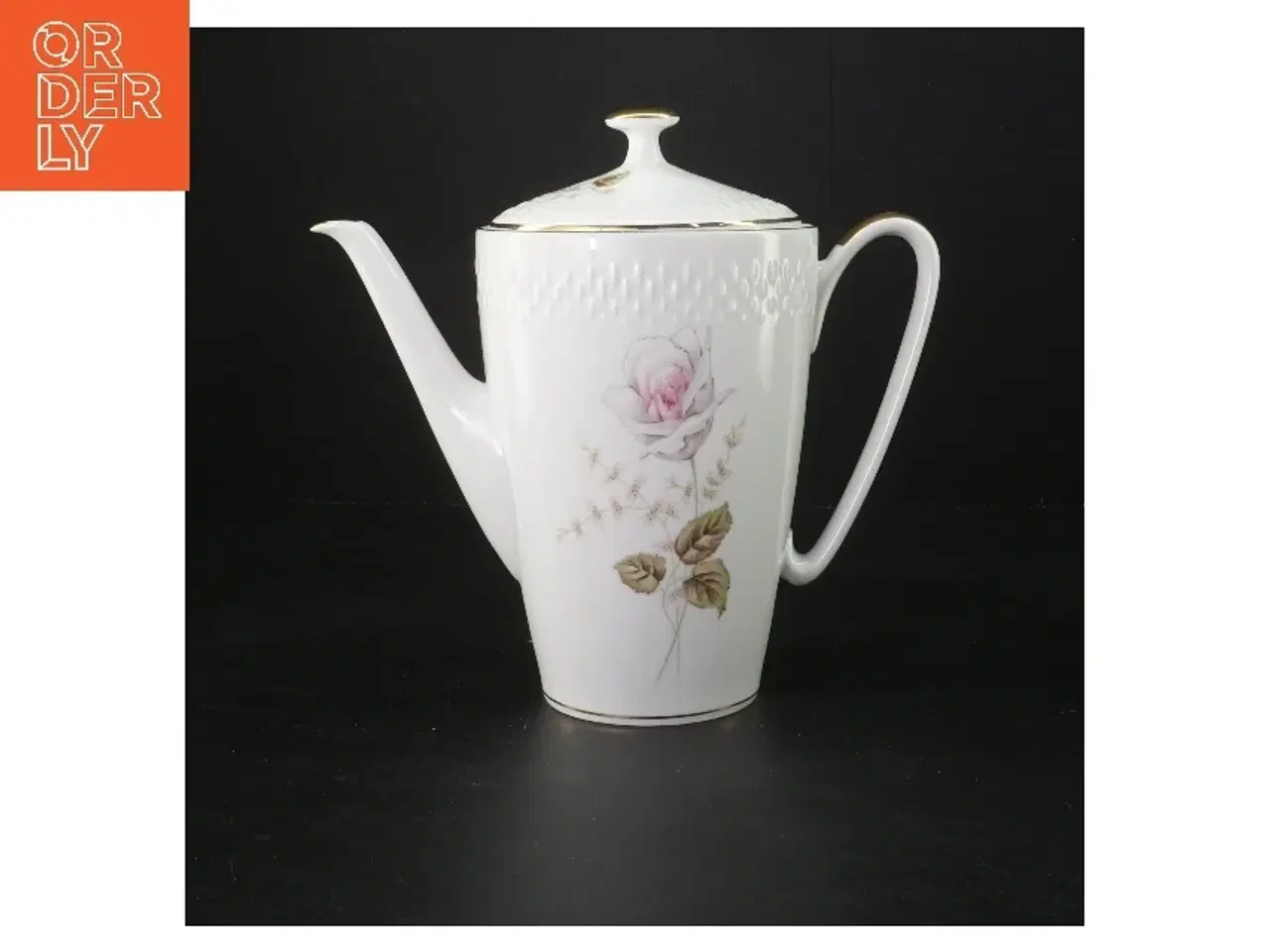 Billede 1 - Porcelæn kande med rosedekoration fra Bavaria (str. 20 cm)