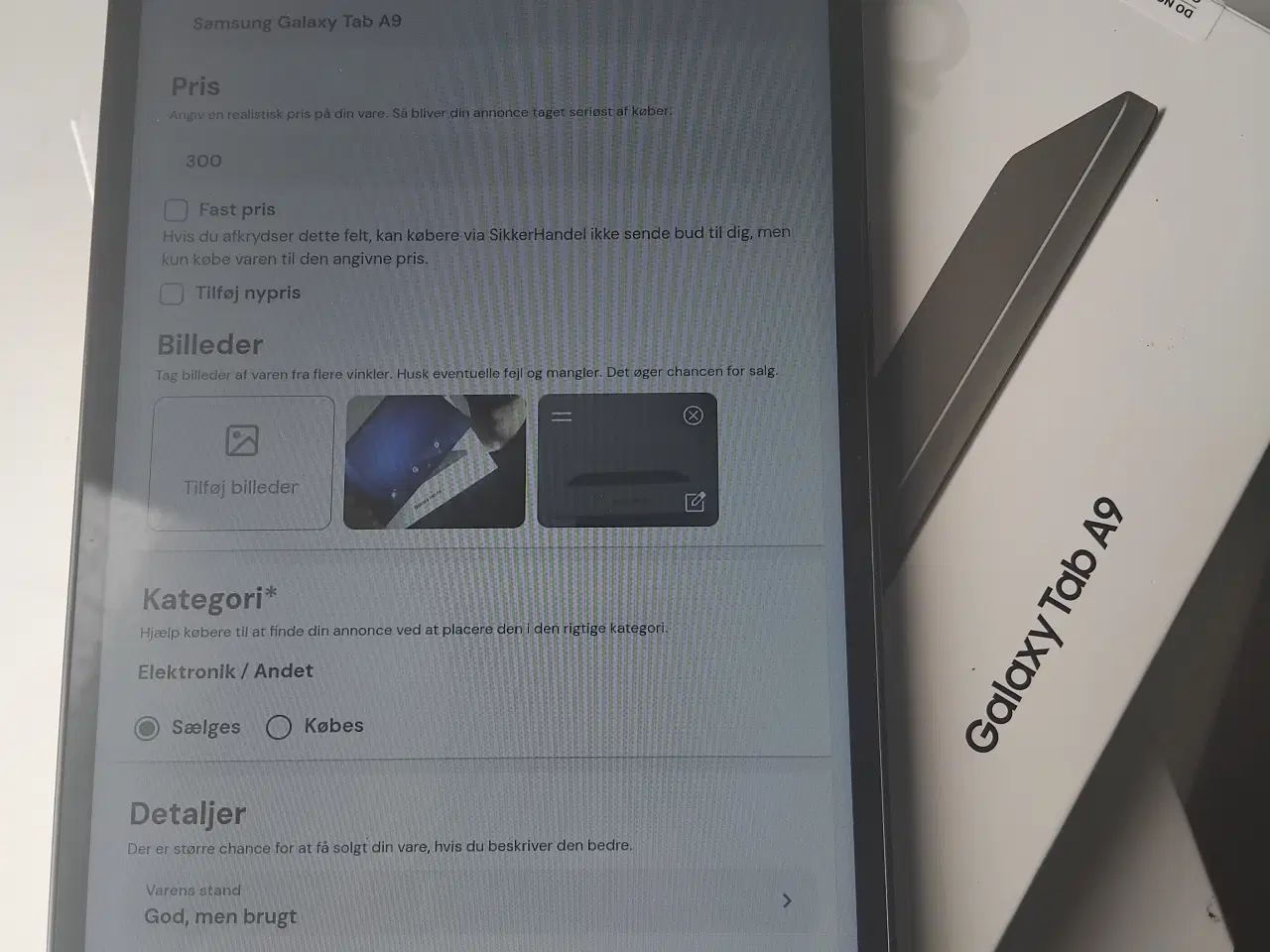 Billede 1 - Samsung Galaxy Tab A9