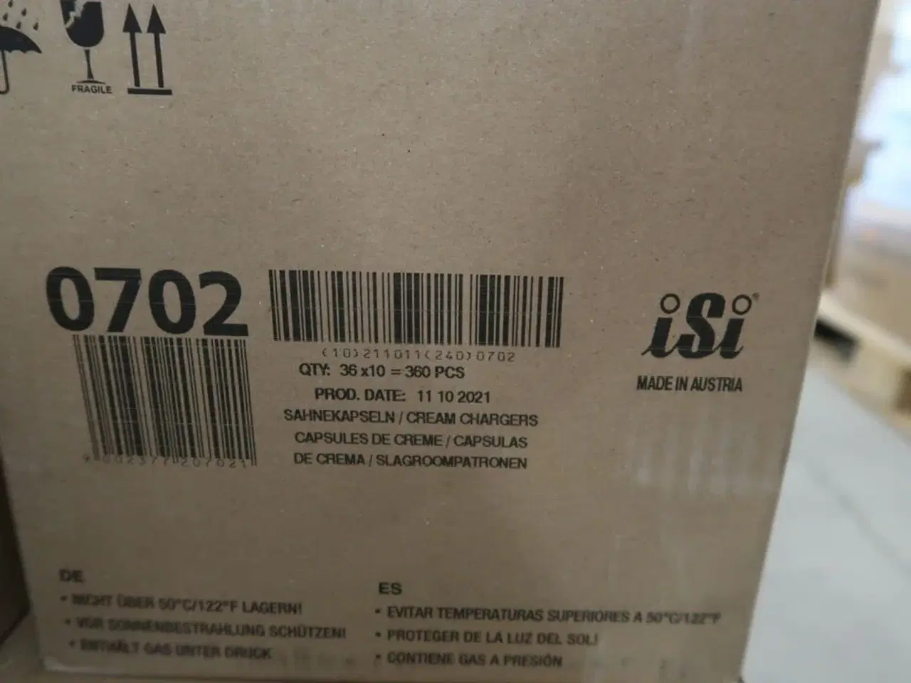 Billede 2 - 4 kasser CO2-patroner ISI Model: 0702