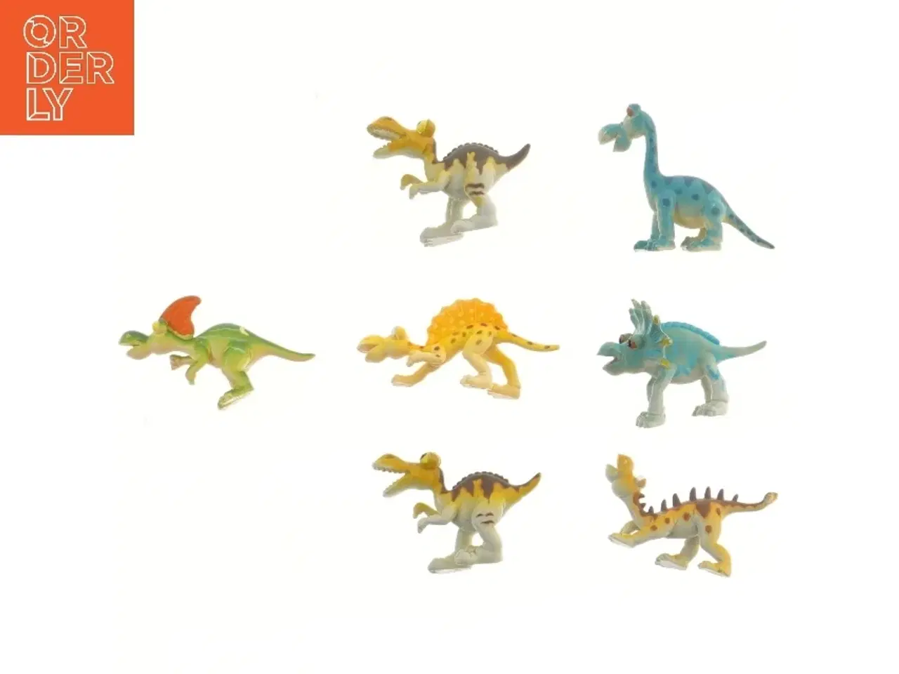 Billede 1 - Sæt med 7 dinosaur figurer (str. 7 stk 9,5 cm)
