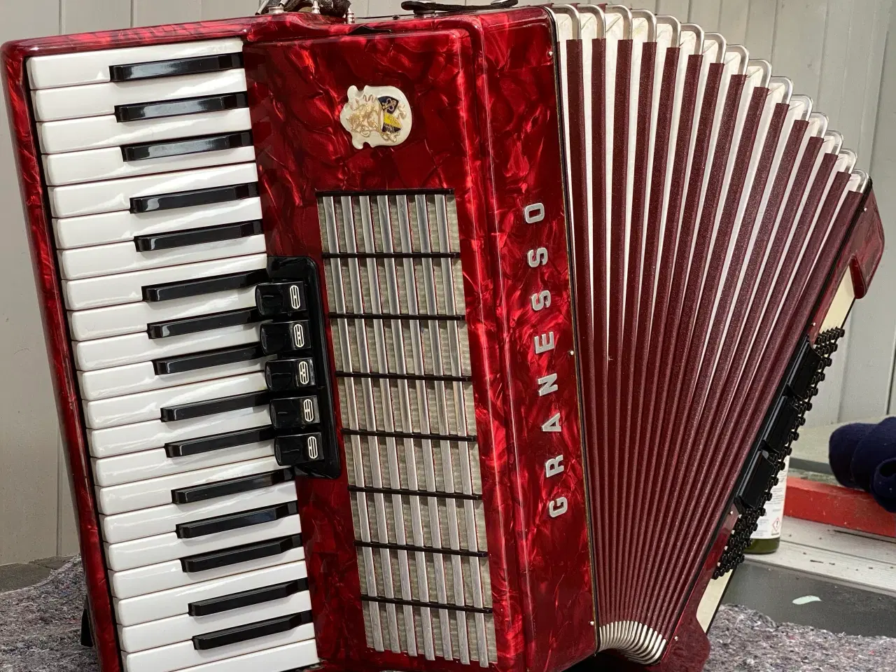 Billede 3 - Granesso harmonika – vintage rød perlemor, sælges 