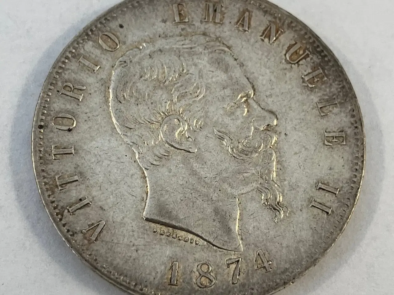 Billede 1 - 5 Lire 1874 M BN Italy