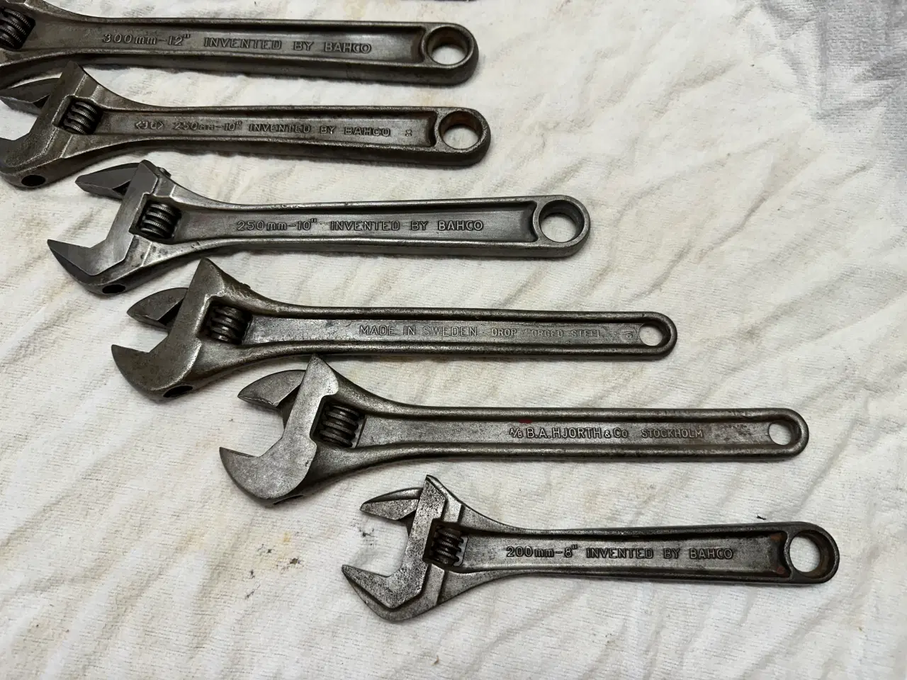 Billede 5 - 8 stk. Bahco svensknøgler / skiftenøgler