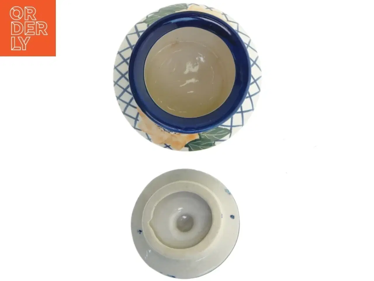 Billede 5 - Dekorativ krukke med låg (str. 16x18x18 cm)