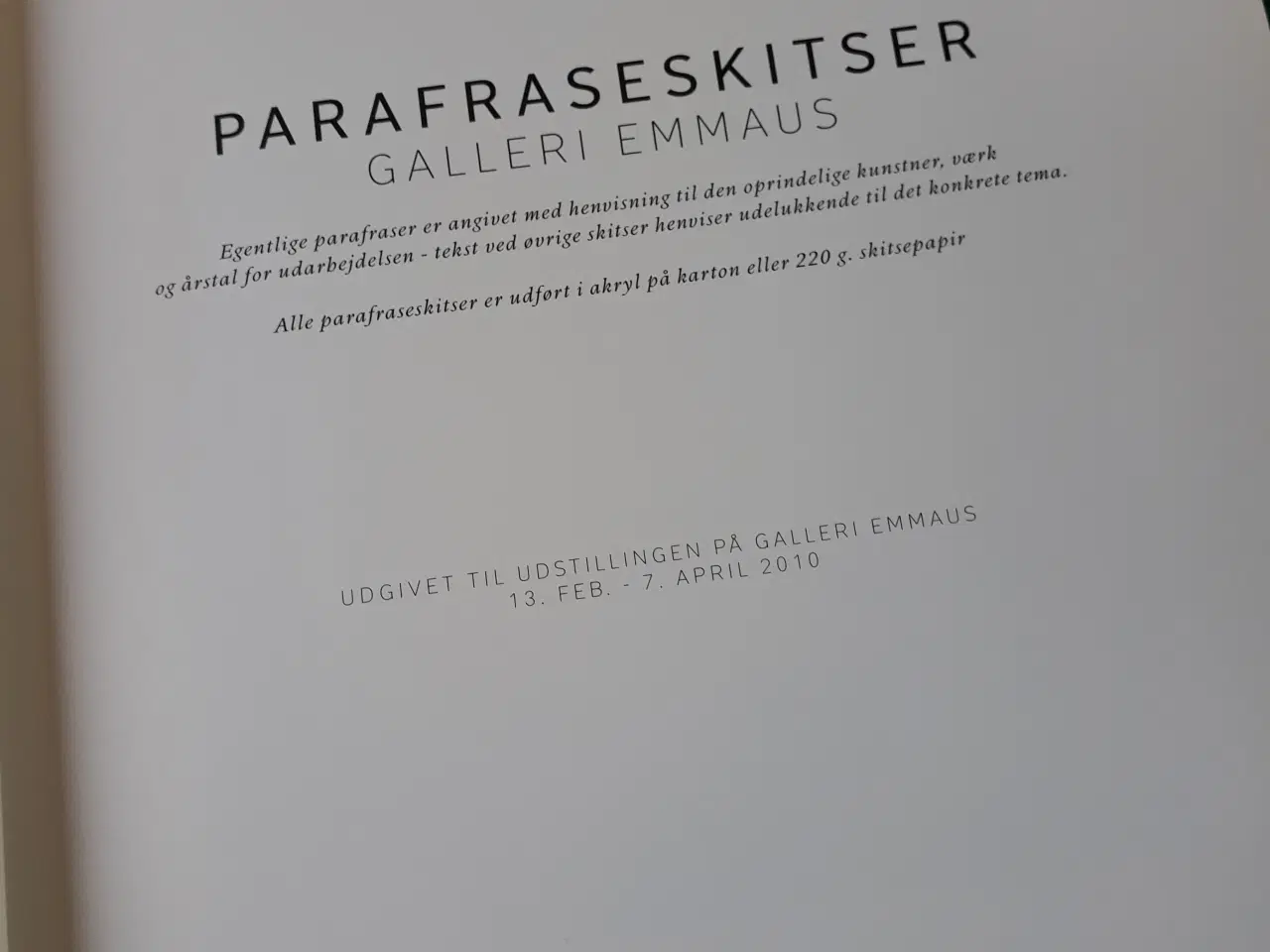 Billede 3 - Skitser - Udstillingskatalog 