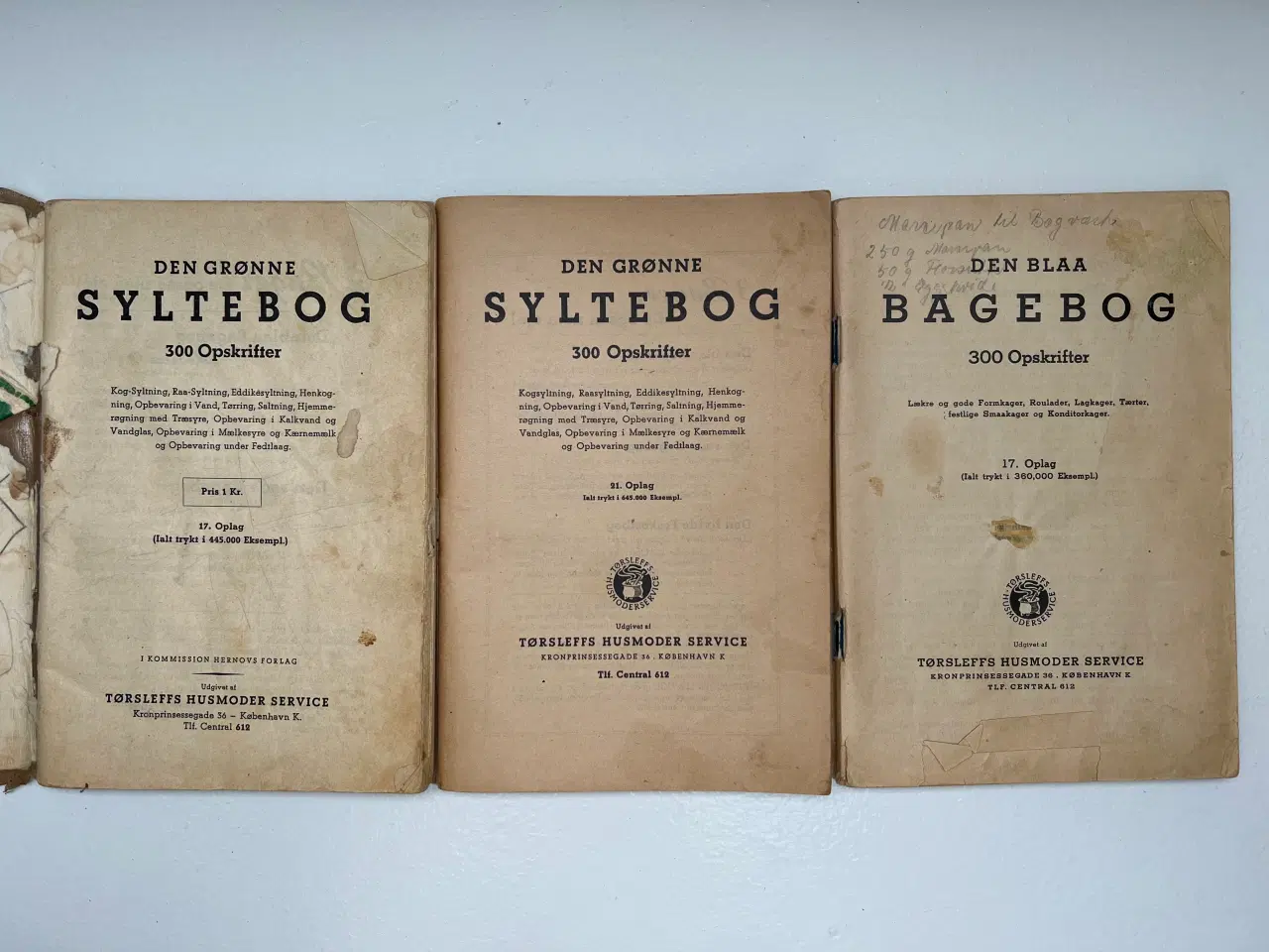 Billede 2 - Den grønne Syltebog & Den blaa Bagebog f/1940’erne