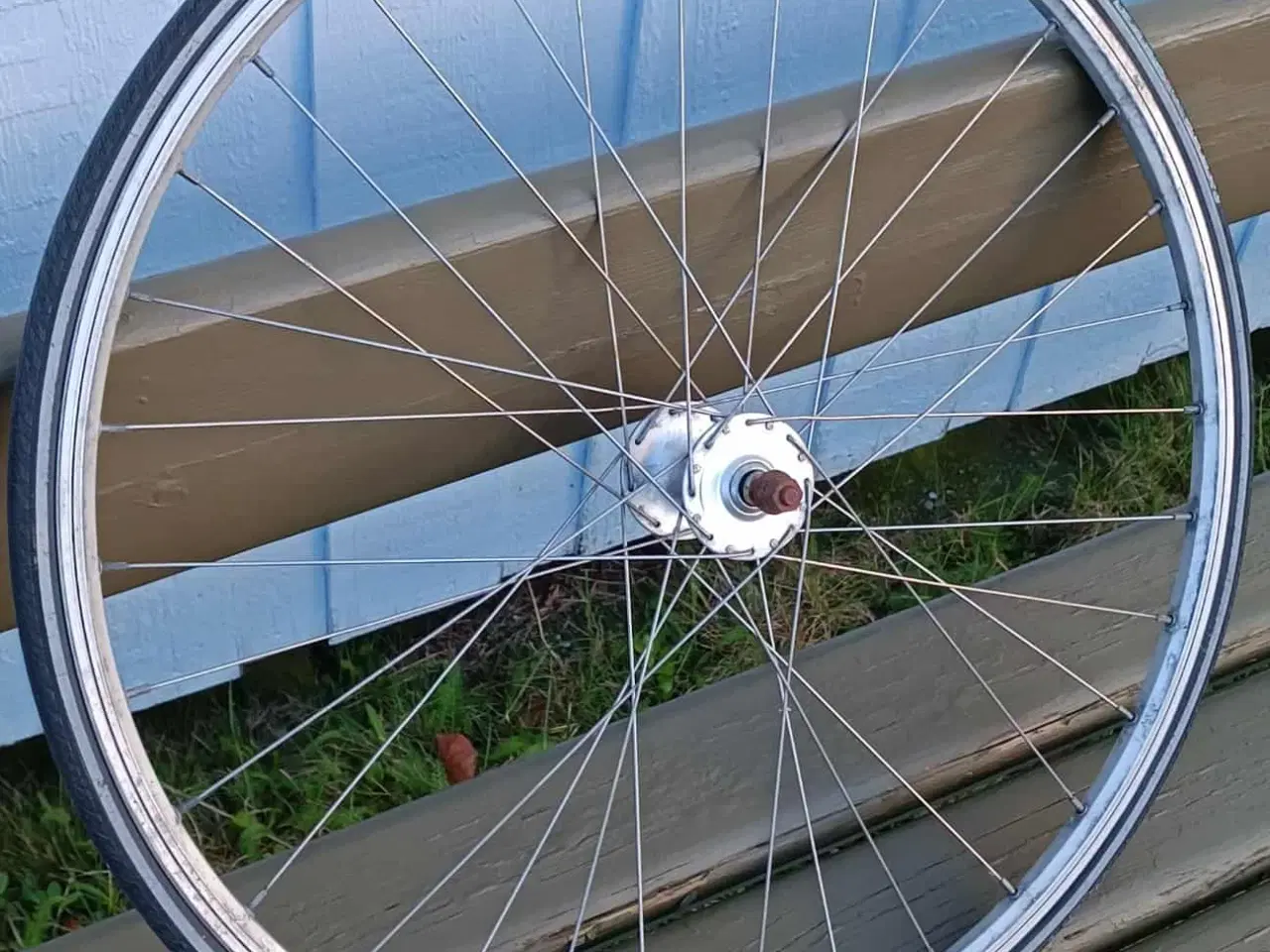 Billede 8 - Flot retrocykel i blå og lyseblå