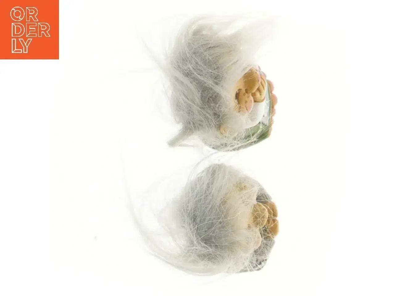 Billede 2 - Keramiske nisser med hvidt hår fra Det Gamle Apotek (str. 10 cm)