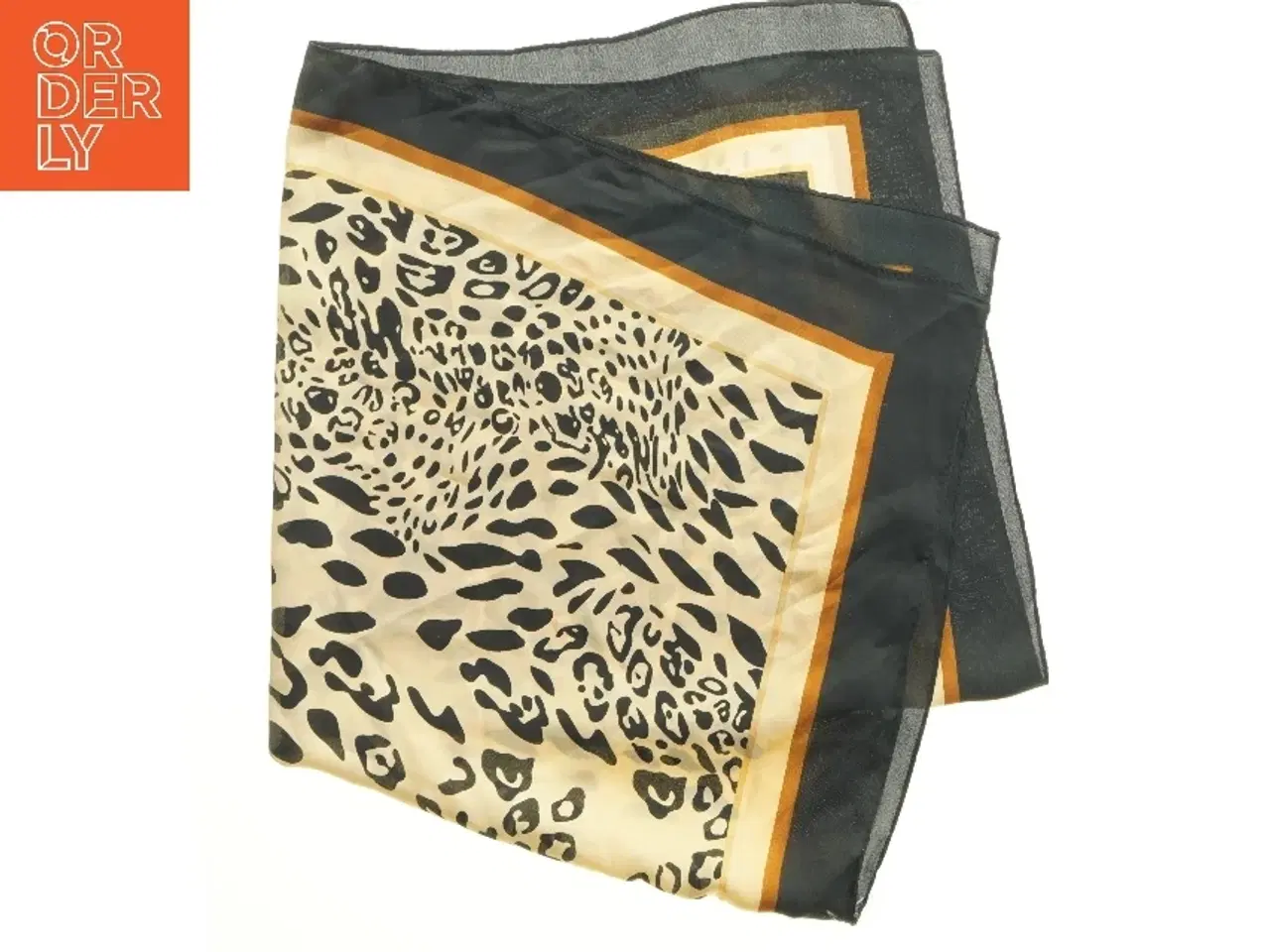 Billede 1 - Leopard mønstret tørklæde (str. 69x70 cm)