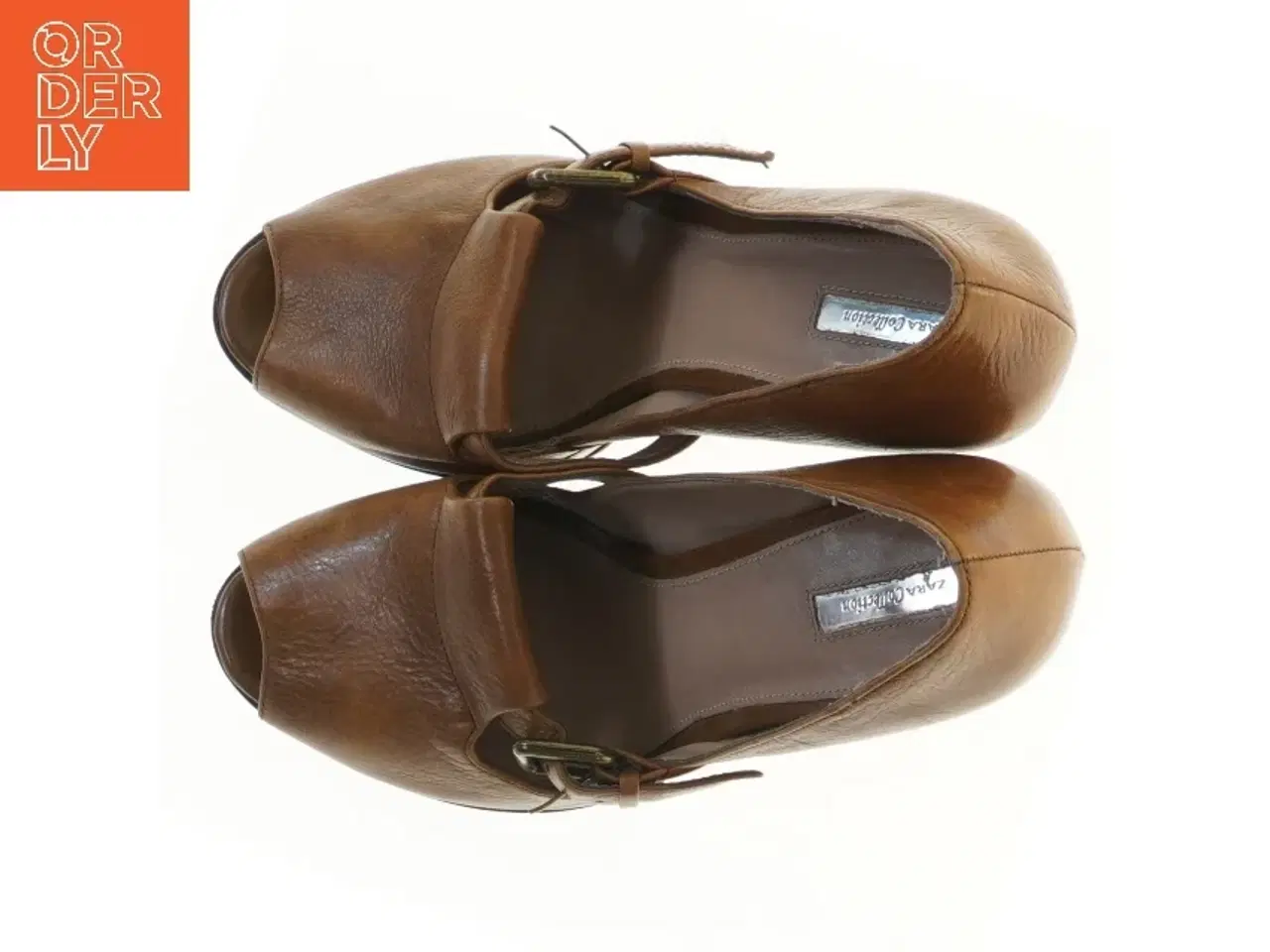 Billede 2 - Brune højhælede sko fra Zara (str. 41 )