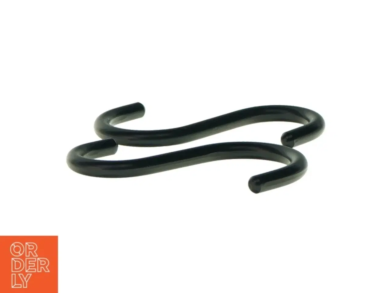 Billede 2 - 2 store ubrugte S-kroge i sortlakeret let-metal.  2 stk. (str. 12 x 6cm)