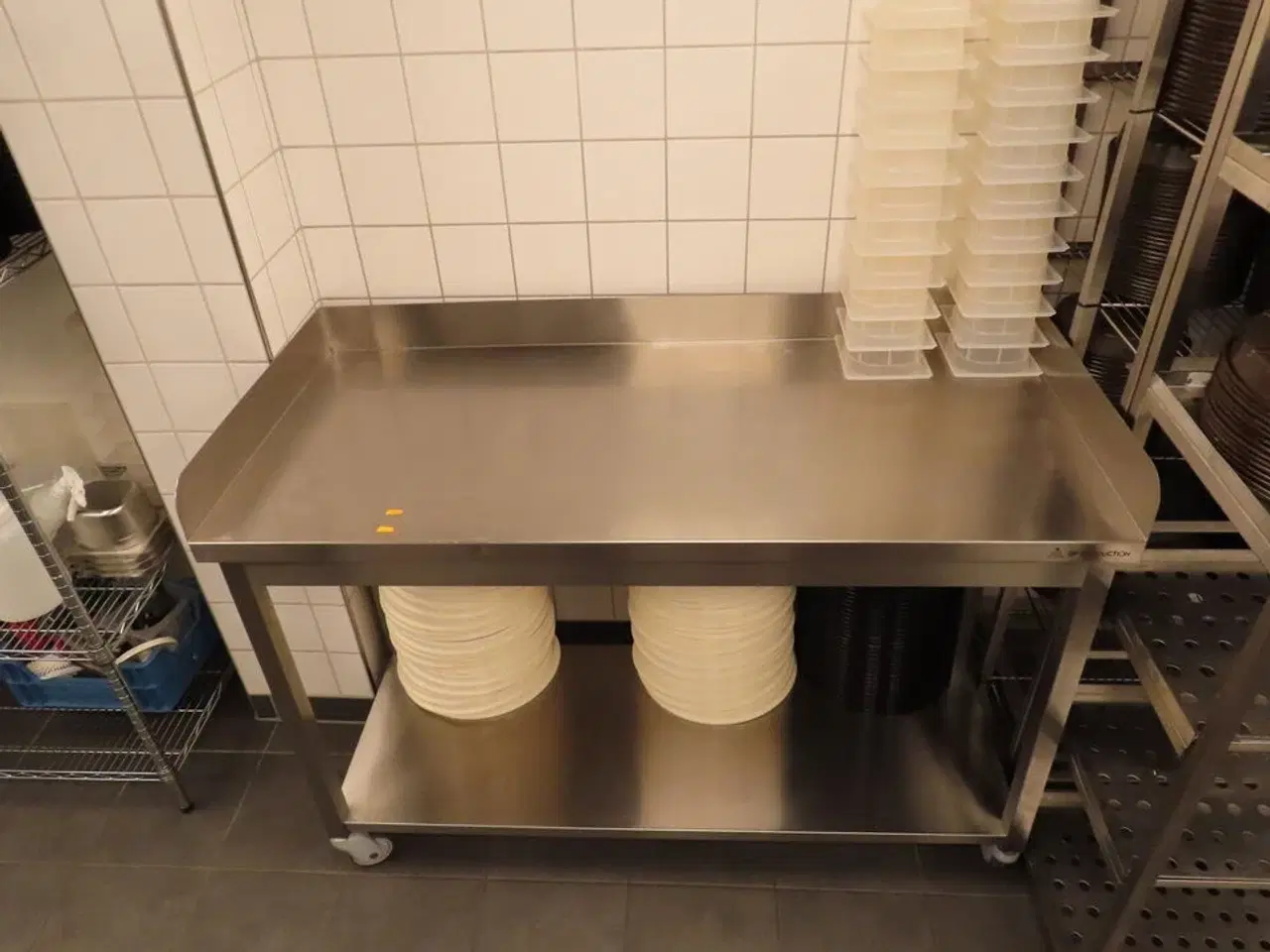 Billede 6 - Stålbord på hjul GP PRODUCTION