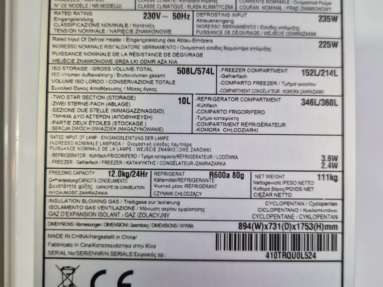 Billede 3 - LG Amerikaner kølefryseskab side-by-side 