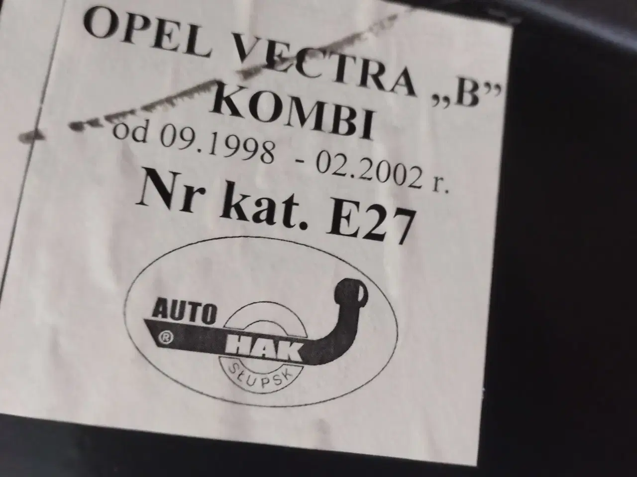 Billede 1 - Opel Vectra B st.car aft. anhængertræk.