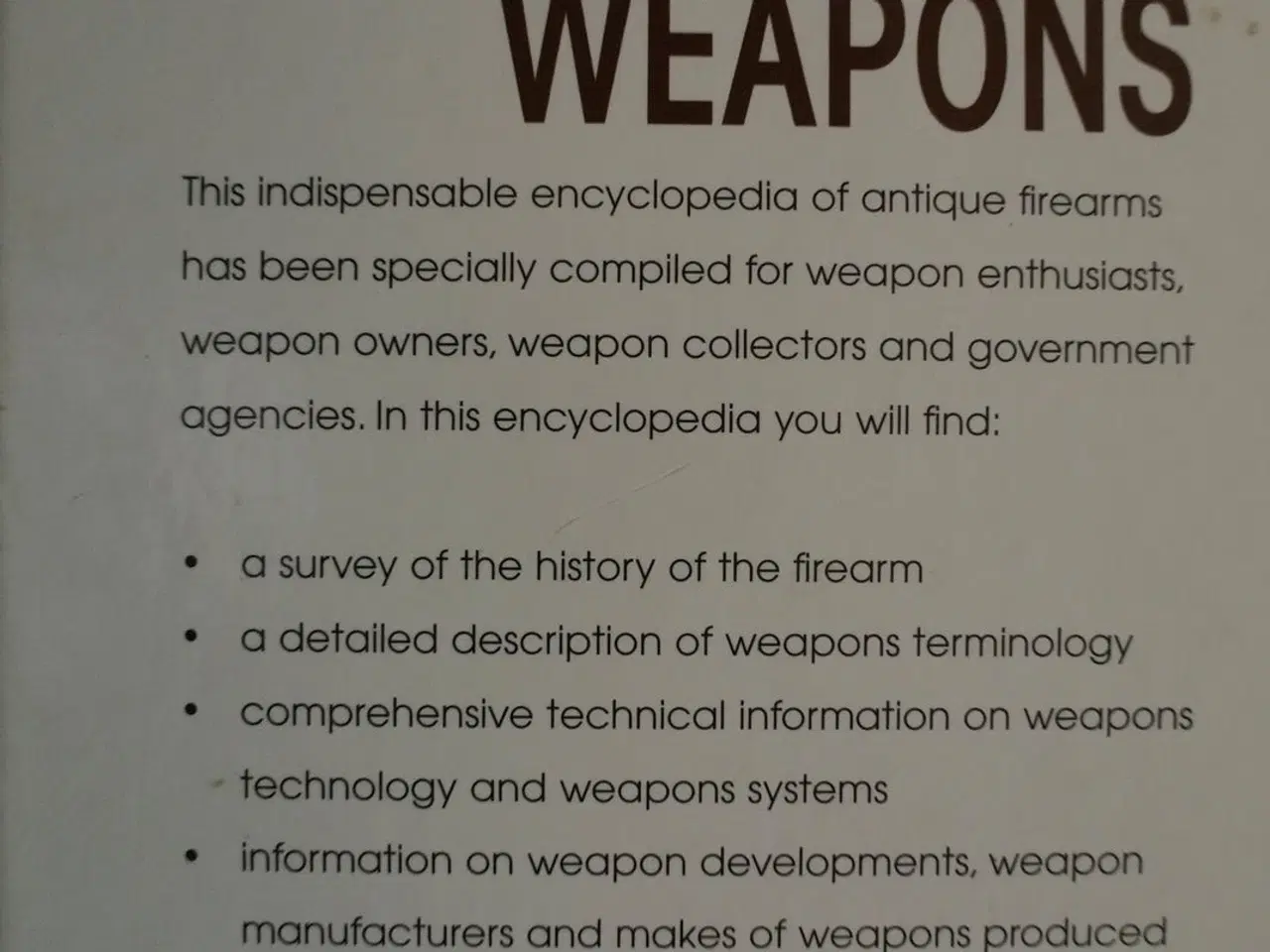 Billede 3 - the complete encyclopedia of antique weapons, by a