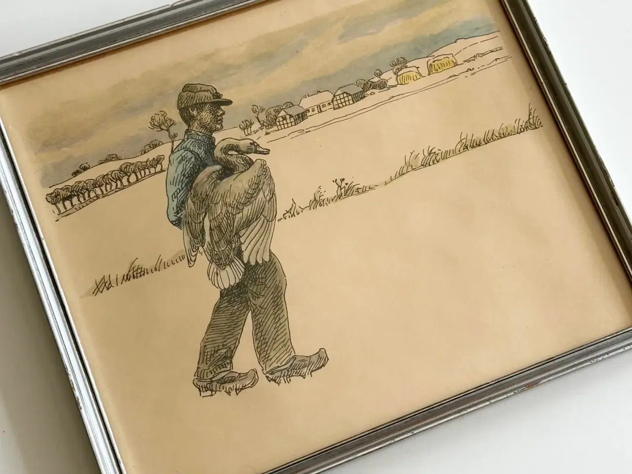 Billede 2 - Johannes Larsen, mand m svane