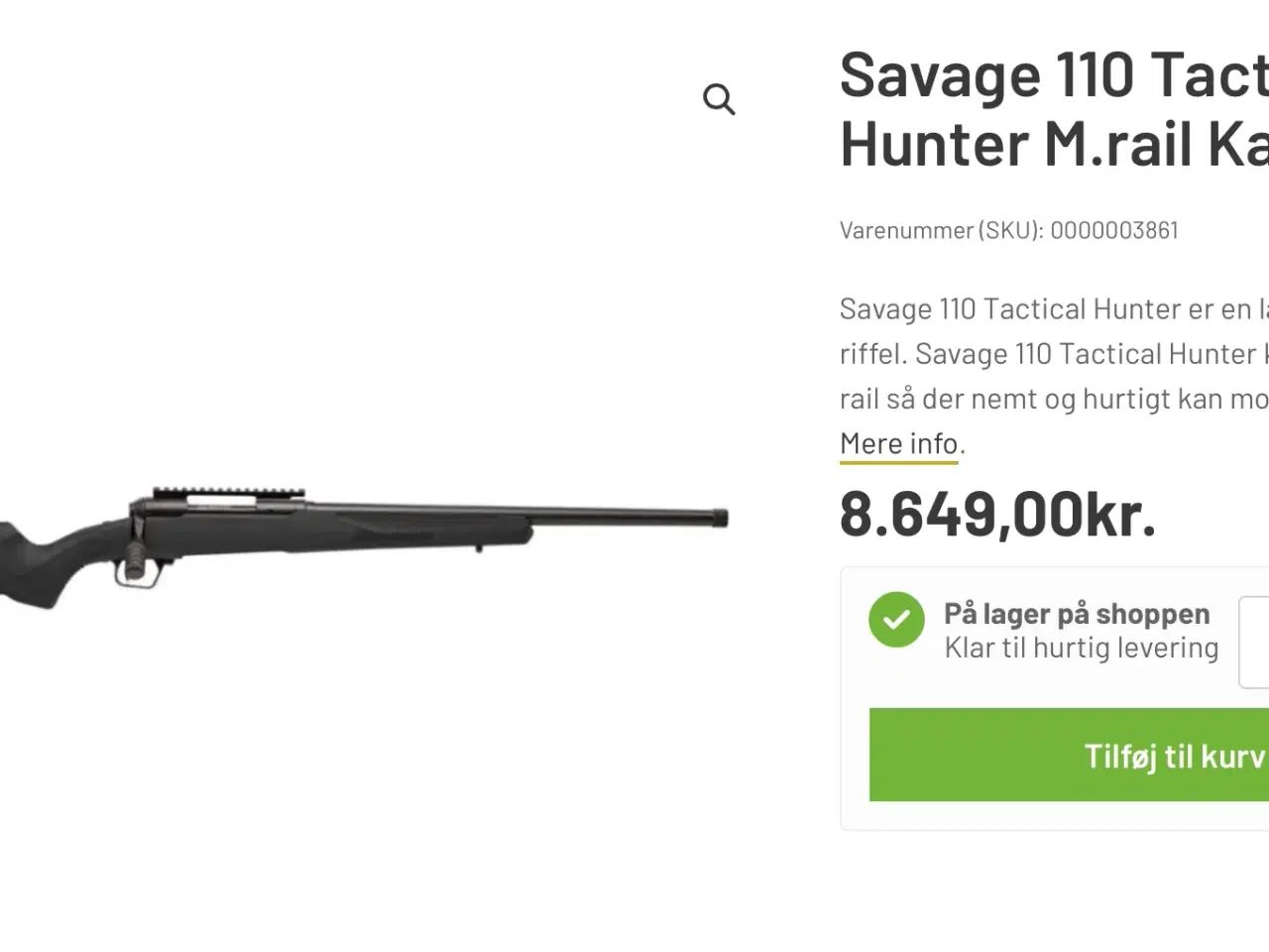 Billede 6 - Savage 110 Tactical Hunter 308W