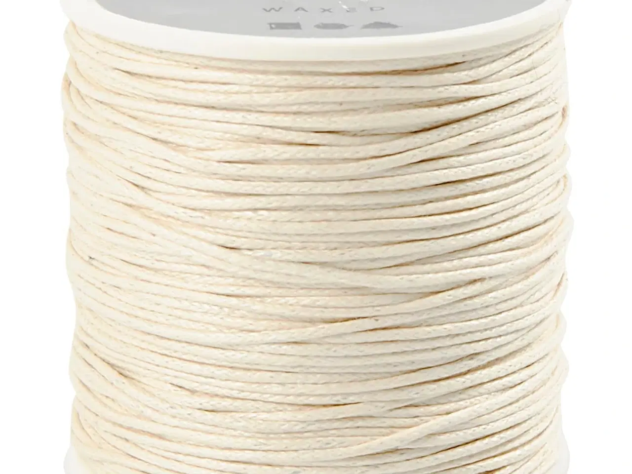 Billede 1 - Stærk råhvid bomuldssnor 1 mm, 40 m til kreative projekter