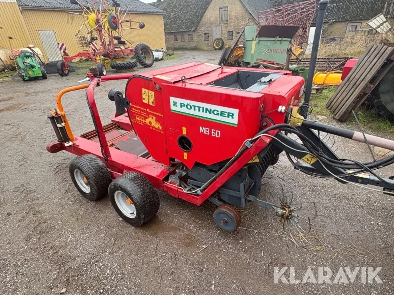 Billede 7 - Combi rundballepresser med wrapper Pöttinger MB60