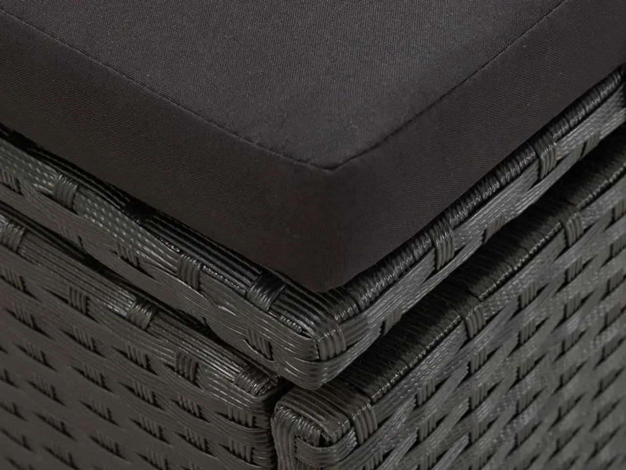 Billede 3 - Solseng med hynder polyrattan sort