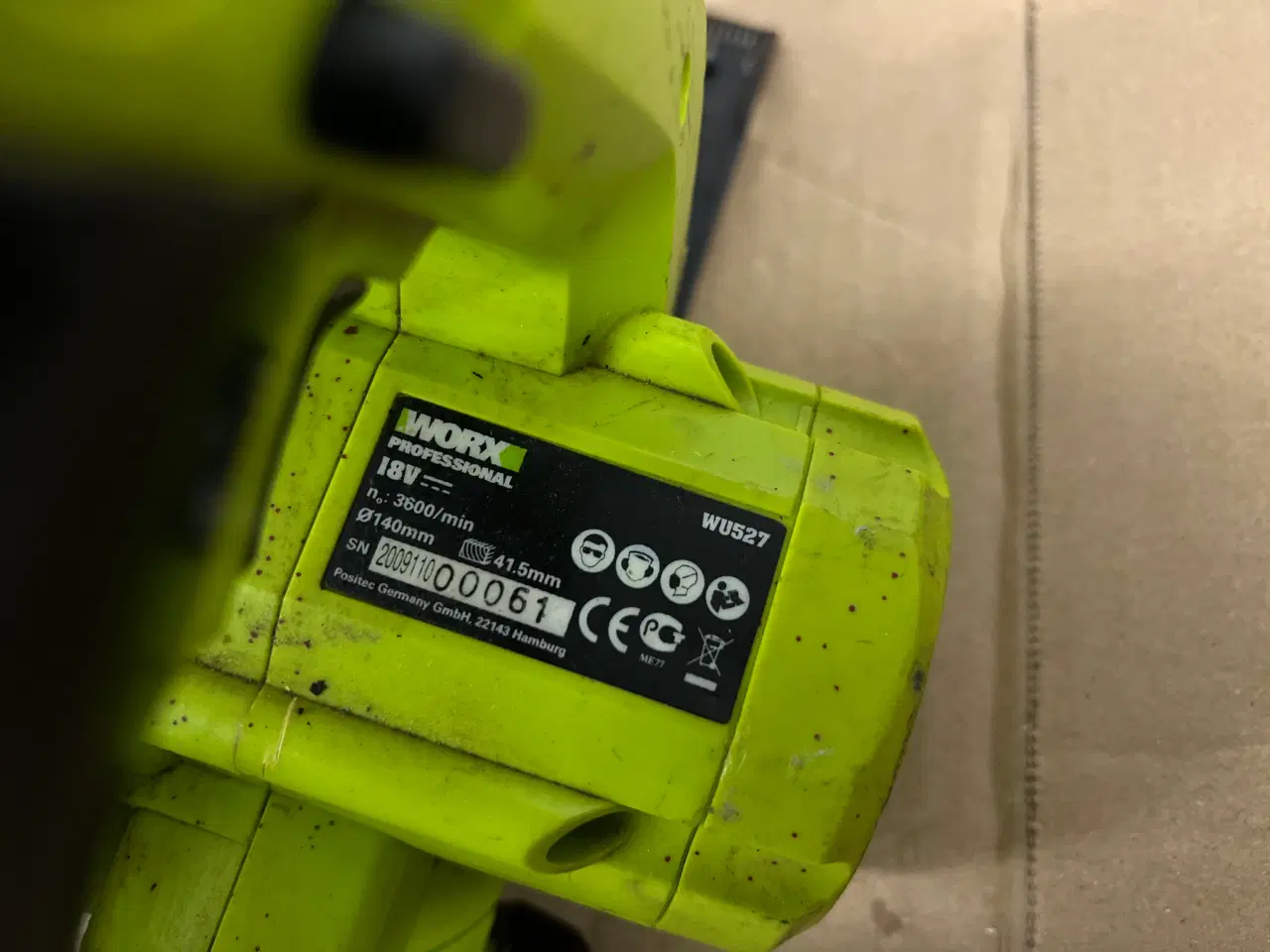 Billede 5 - Worx Professional 18V Rundsav m. lader