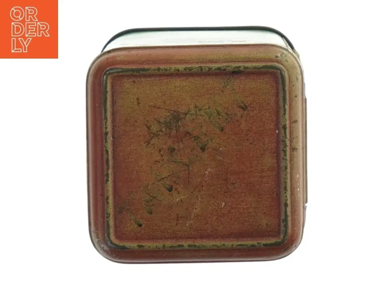 Billede 5 - Antik te dåse (str. H. 14 cm. 8,5 x 8,5 cm)