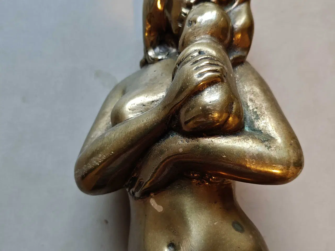 Billede 11 - Messing figur dame med baby