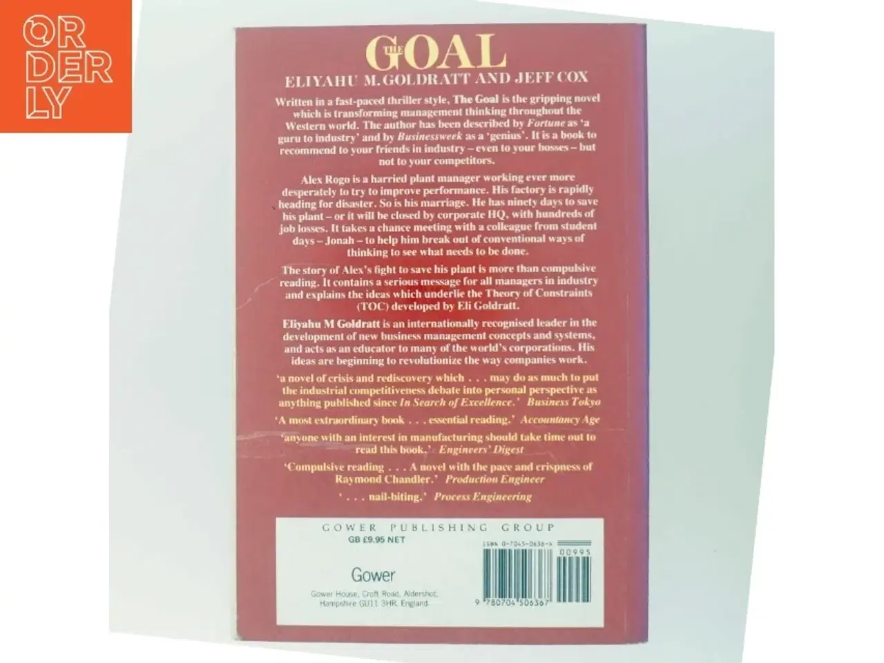 Billede 3 - The Goal af Eliyahu M. Goldratt, Jeff Cox (Bog)