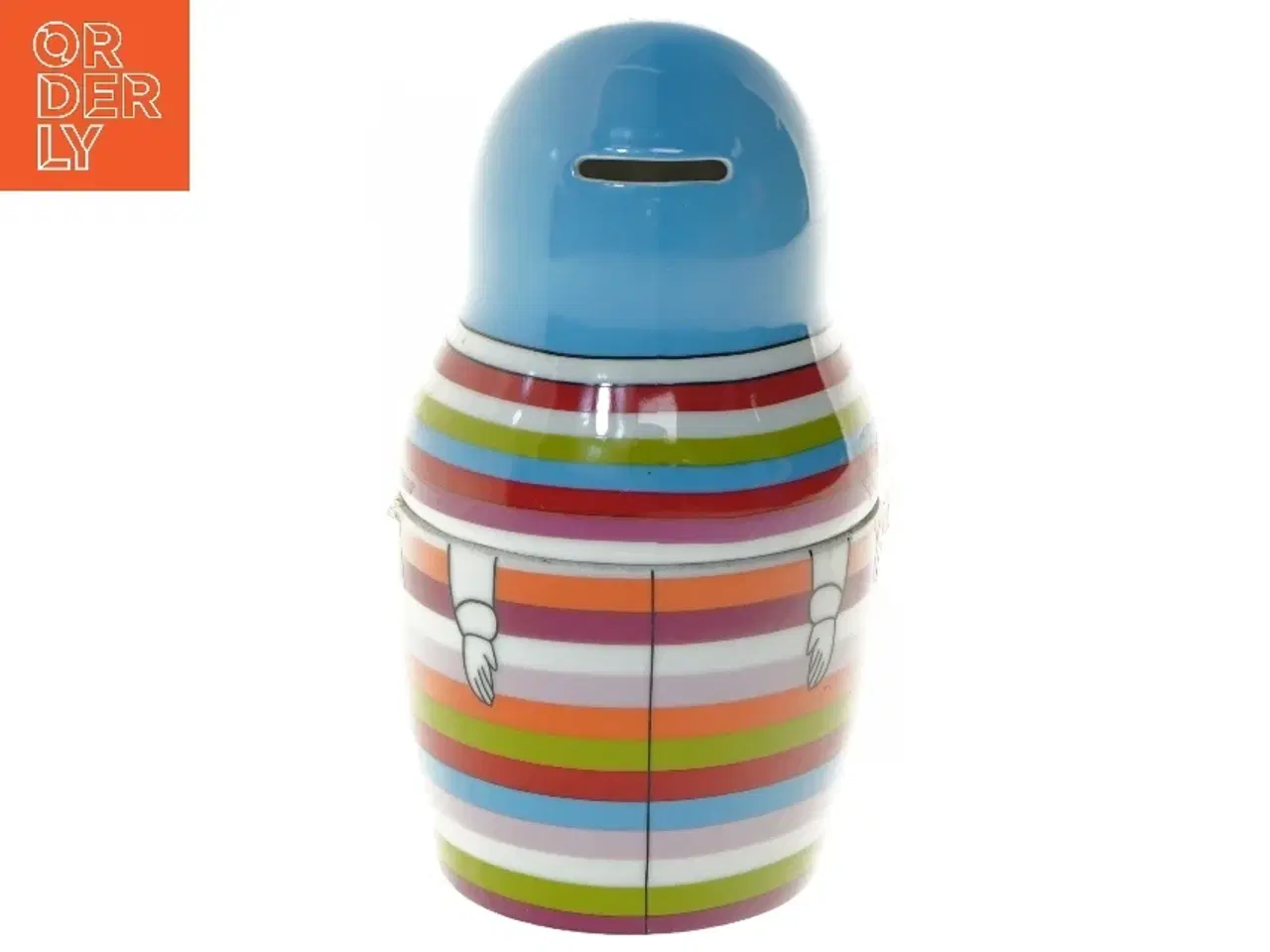 Billede 5 - Ny sparebøsse i porcelæn kan åbnes midt på (str. 20 cm)