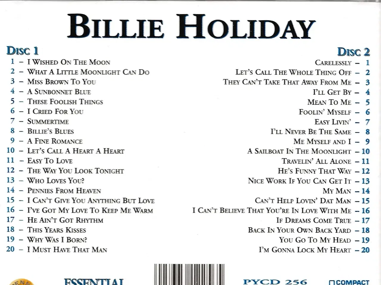 Billede 2 - Billie Holiday. 2 CD'er.