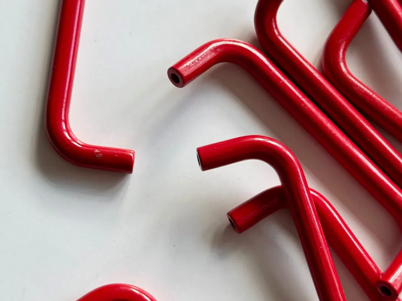 Billede 5 - Røde greb, 12 stk samlet