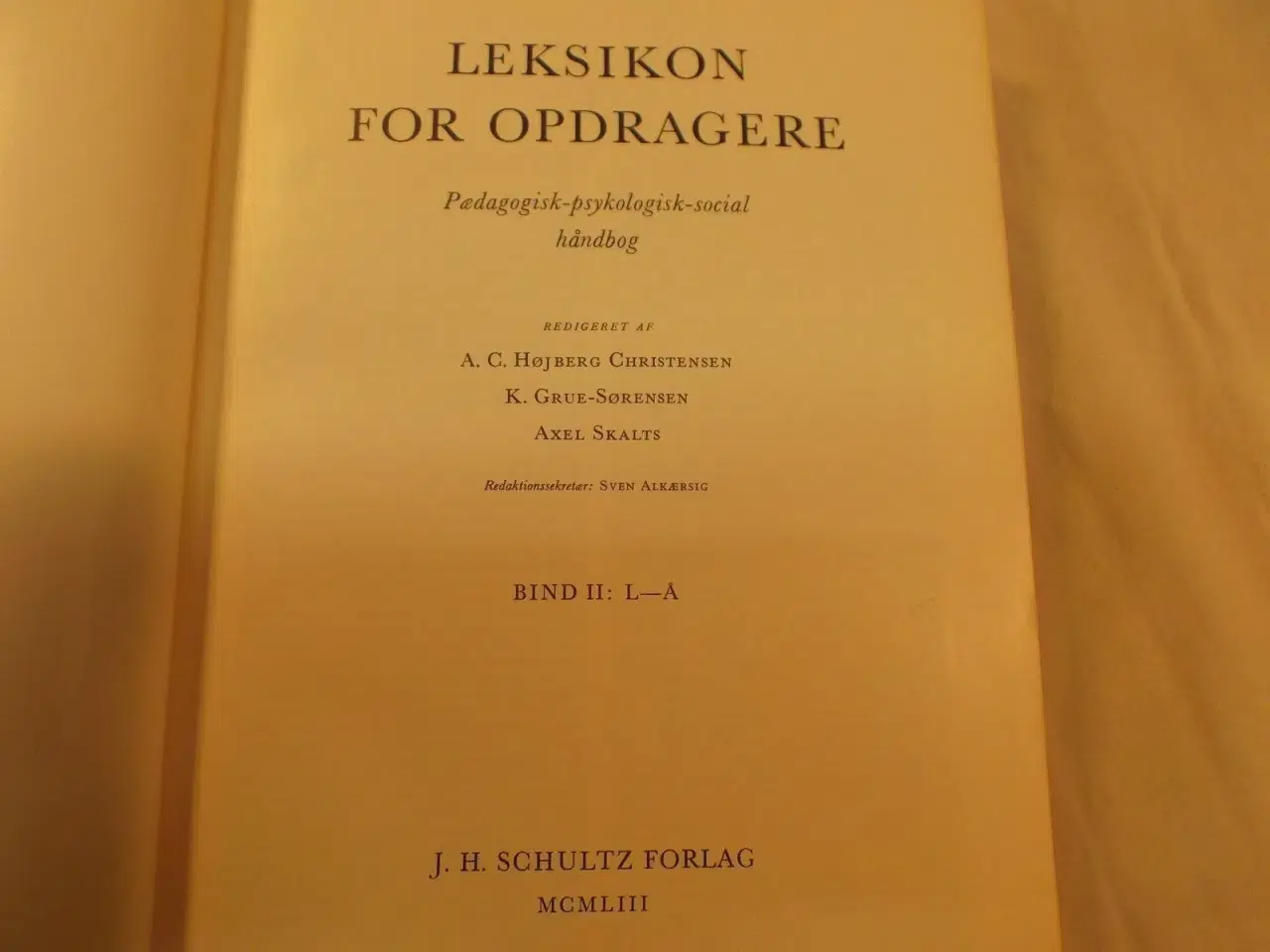 Billede 5 - Leksikon for opdragere fra 1953