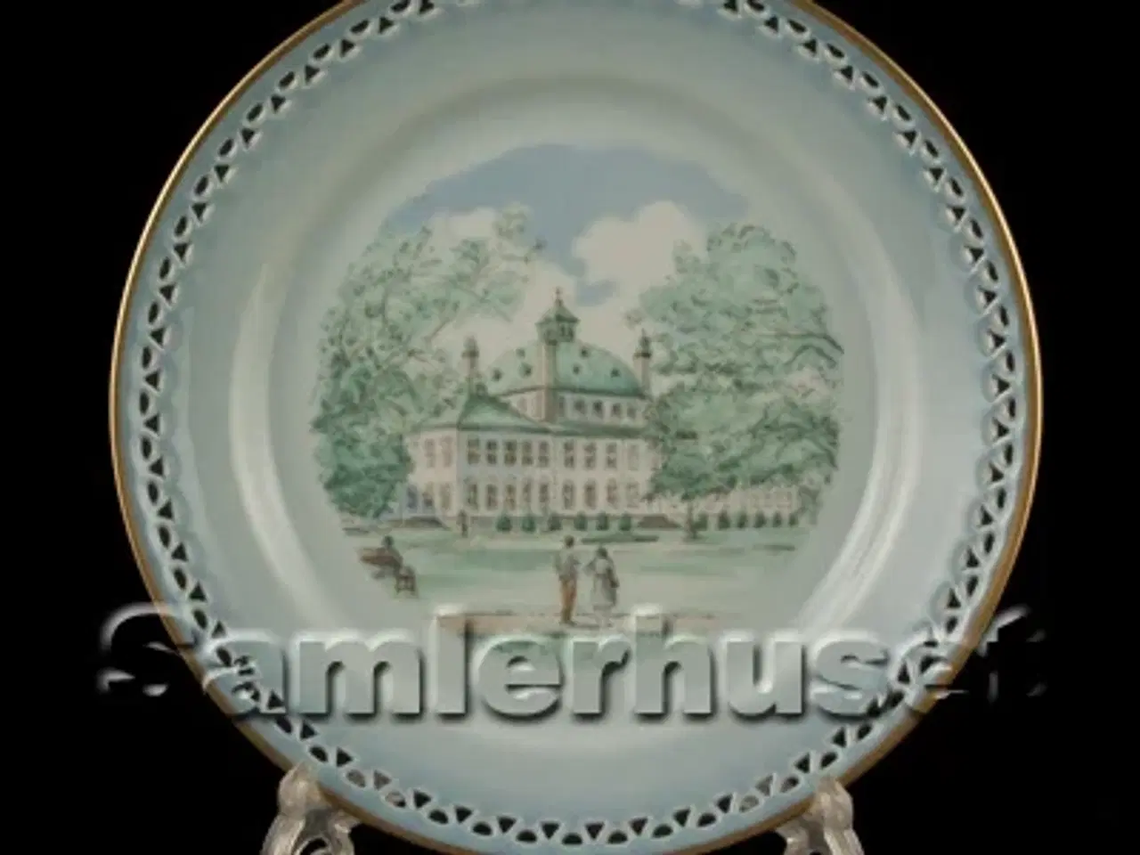 Billede 1 - Danmarksstellet Tallerken Flad 21 cm. Fredensborg Slot.