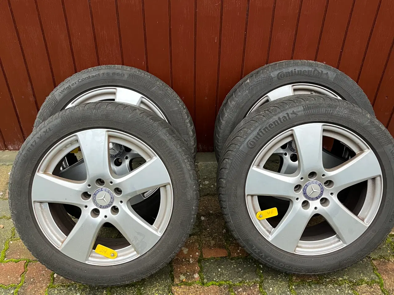 Billede 1 - Originale 17" Mercedes alufælge med vinterdæk