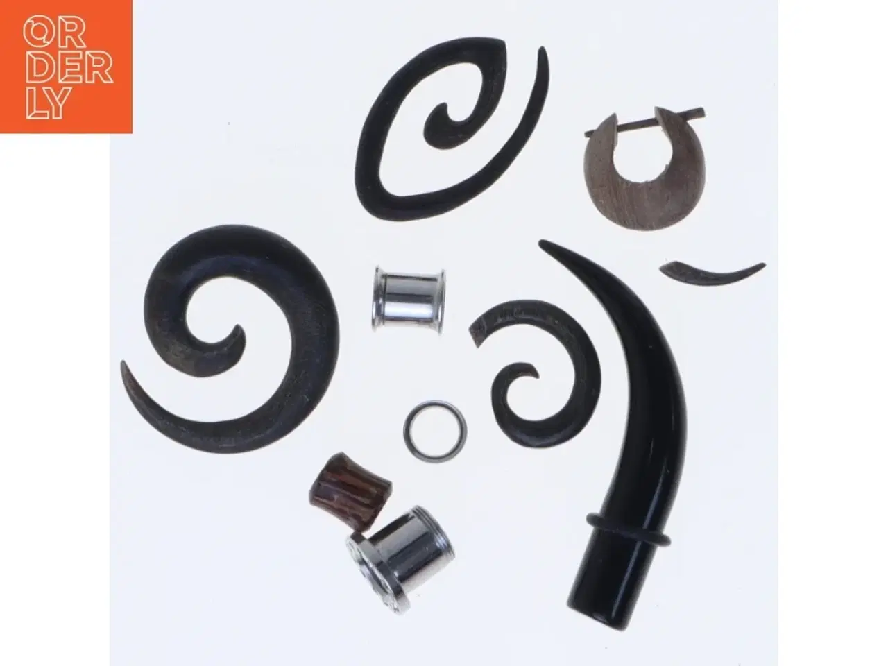 Billede 1 - Blandet udvalg af øre piercing smykker (str. Op til 5 cm)