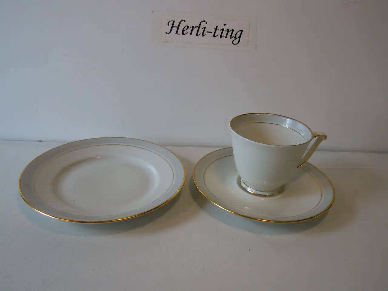 Billede 2 - OPHØRSUDSALG Gråsten kaffestel FØR.2400,00kr NU: