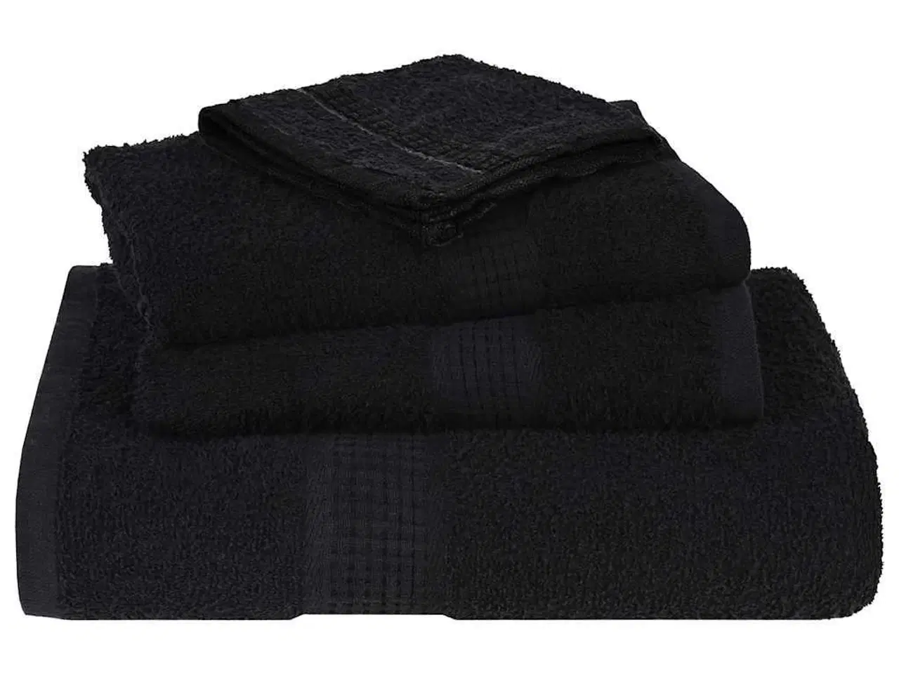 Billede 4 - Håndklæder 4 stk. 70x140 cm 360 g/m2 100 % bomuld sort