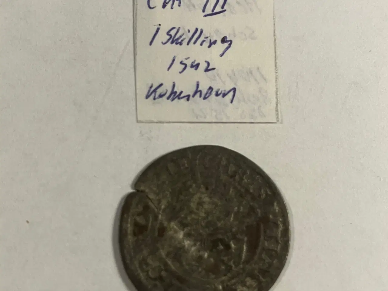 Billede 2 - 1 Skilling 1542 Danmark