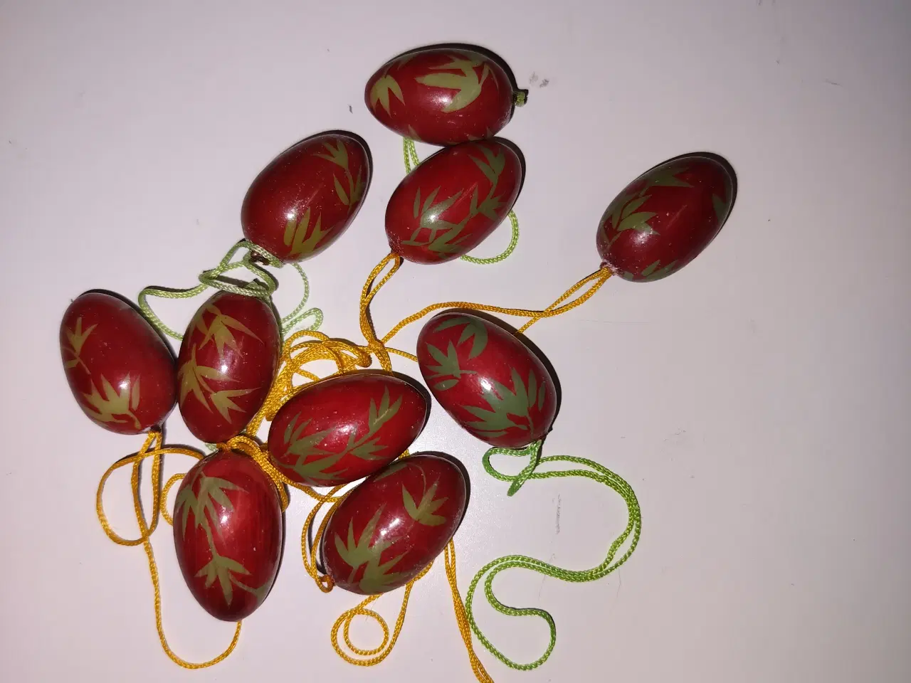 Billede 3 - 42 stk Påskeæg retro i træ