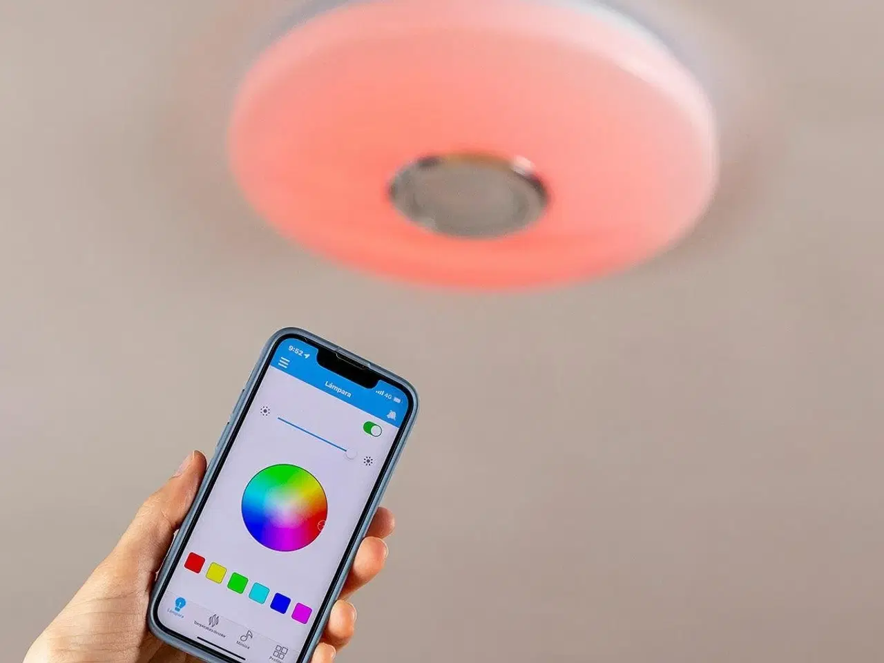 Billede 5 - LED-loftlampe med højttaler Lumavox InnovaGoods