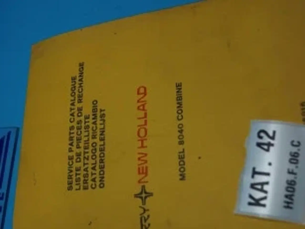 Billede 4 - New Holland 8040 Reservedelskatalog