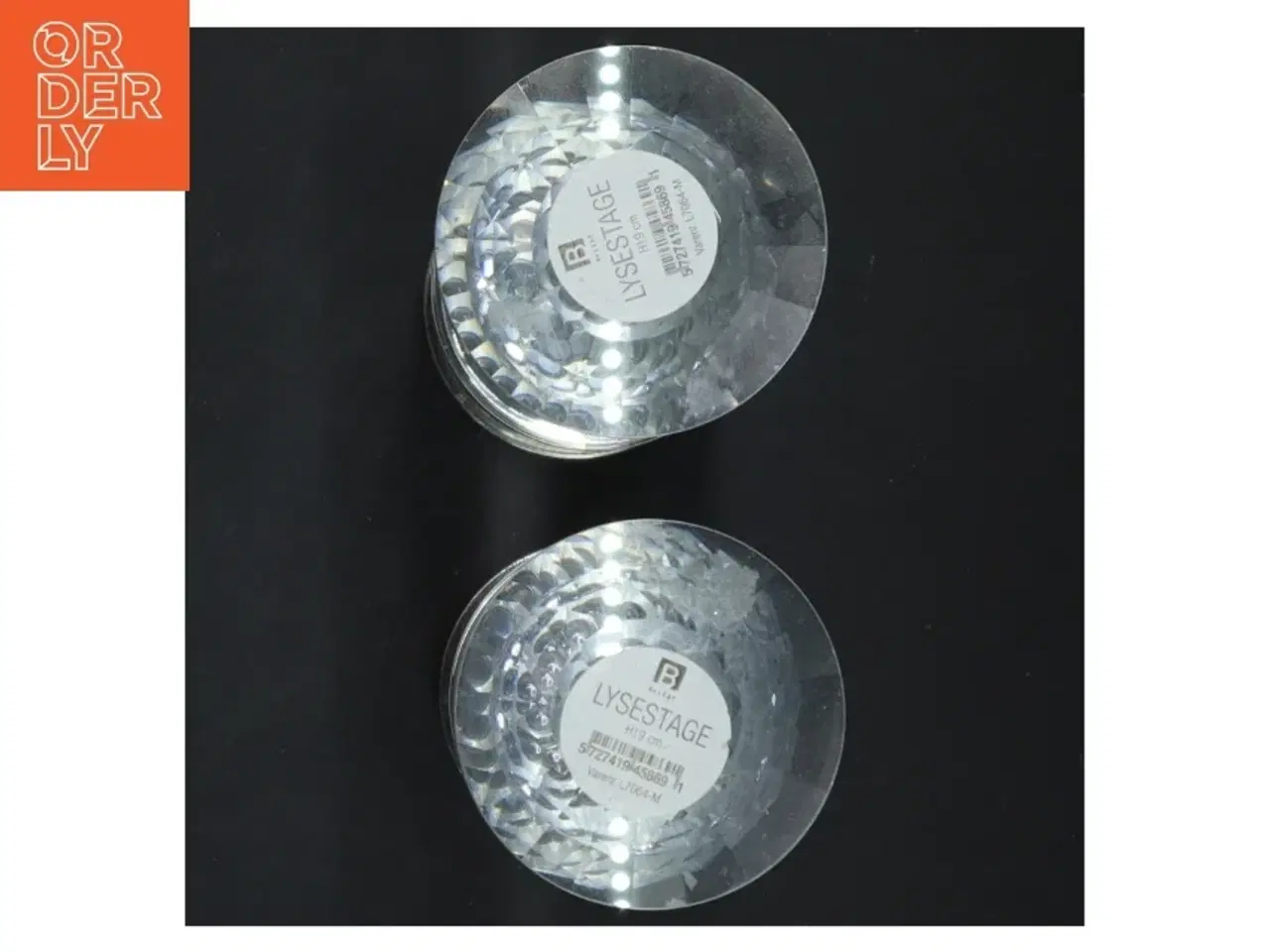 Billede 2 - Krystal lysestager fra B Home (str. 19 cm)