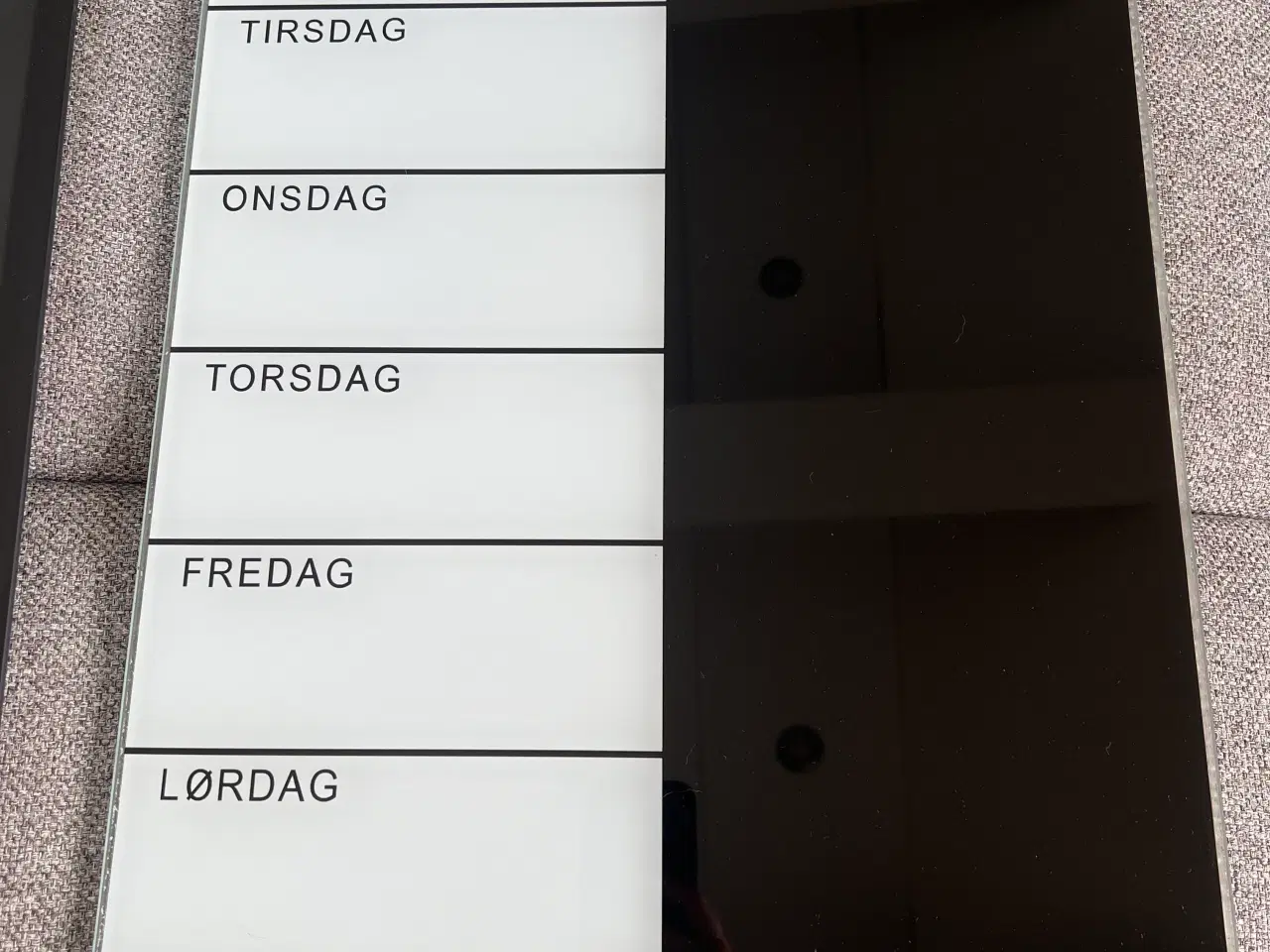 Billede 2 - 2 whiteboard tavler i glas 