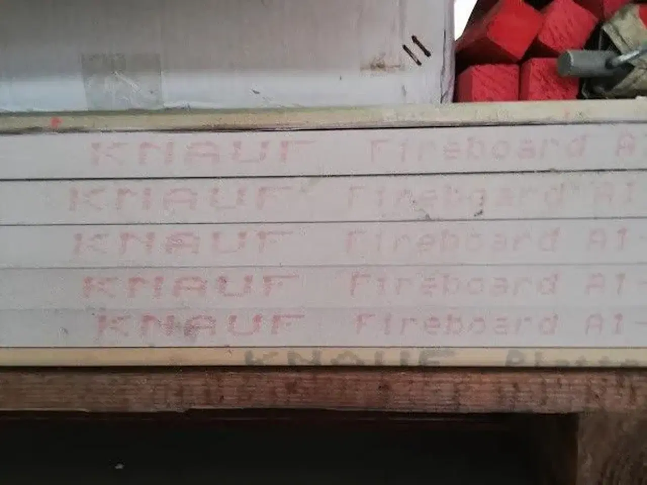 Billede 1 - 4 stk. Knauffirebord brandgibs