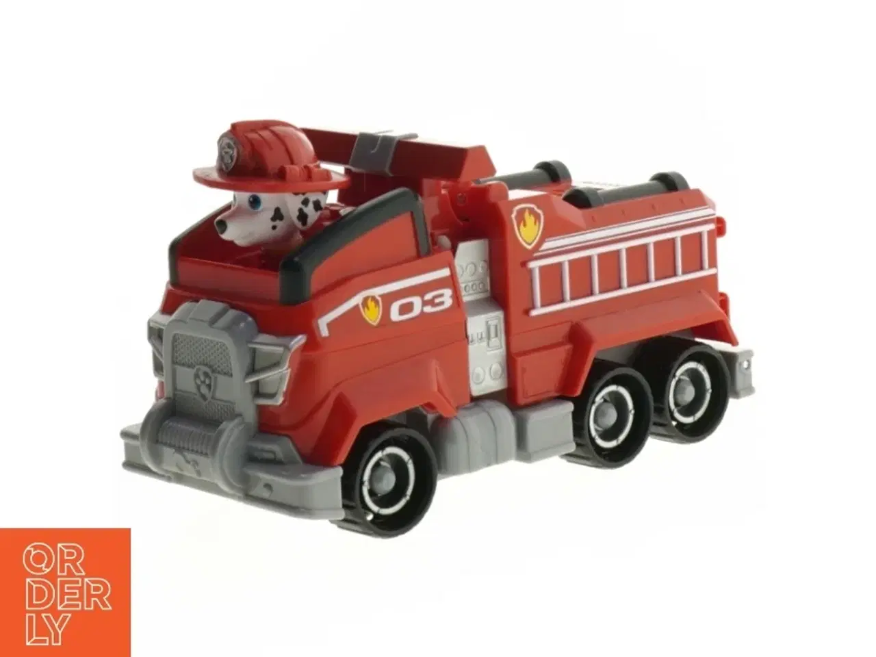 Billede 1 - Legetøjsbrandbil med figur fra Paw patrol (str. 19 x 10 cm)